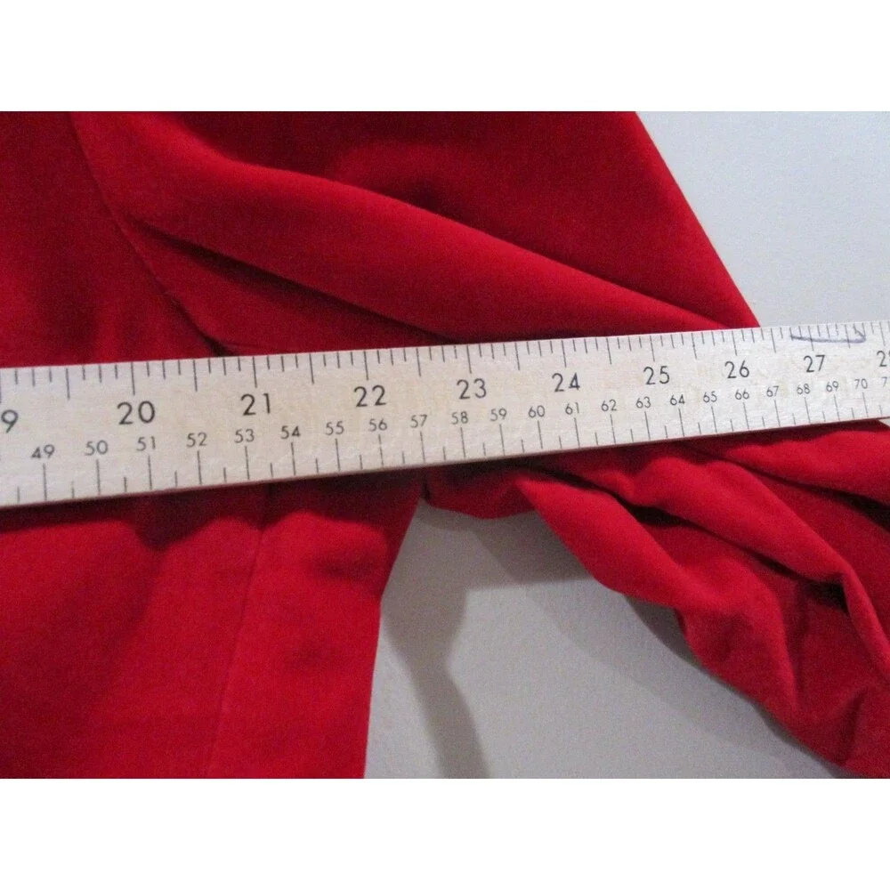 Kudoro Artno Tuxedo Red Velvet Jacket Men Lg Red/Black Standard Nylon/Polyester